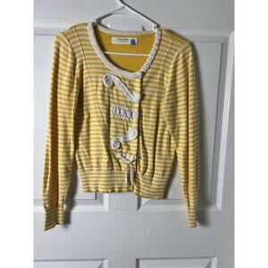 NWT Anthropologie Sparrow Long Sleeve Crochet Detail Cardigan Size Large